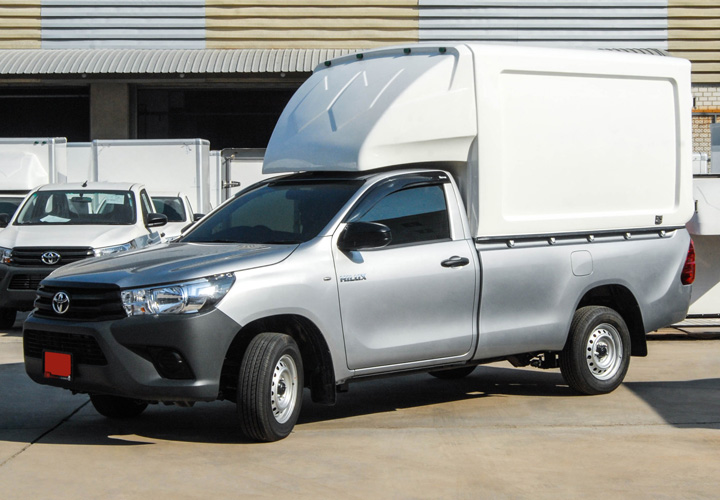 Dry Freight | Dry Cargo | Fiberglass Hardtop — Cargo 2000 | Half Body | Toyota Hilux Revo | Standard Cab