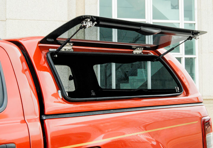 Fiberglass Hardtop — Side Lift Up and Side Sliding Windows | Double Cab