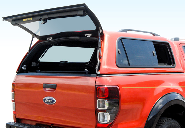 Fiberglass Hardtop — Side Lift Up and Side Sliding Windows | Double Cab