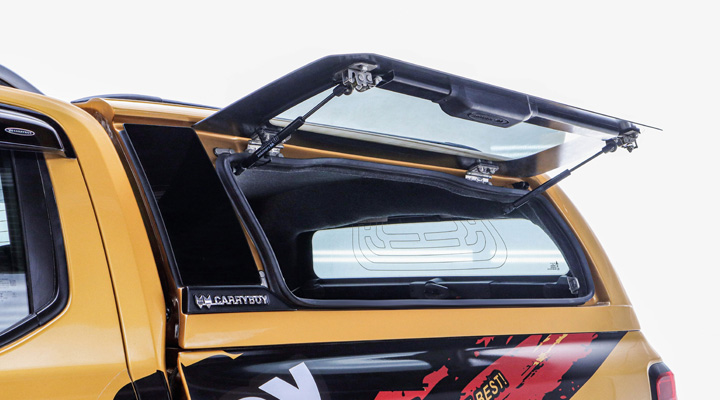 หลังคาไฟเบอร์กลาส ZX — รุ่น กระจกเปิดข้าง (เปิดปีกนก)